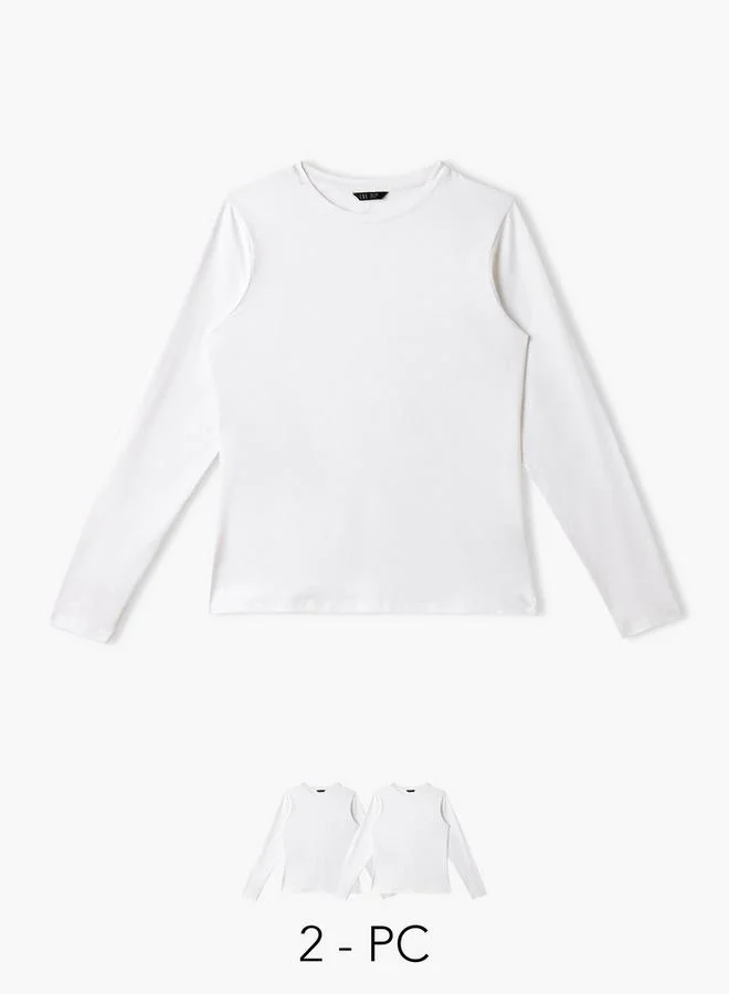 سبلاش فيڤ Women Crew Neck Long Sleeve T-shirt